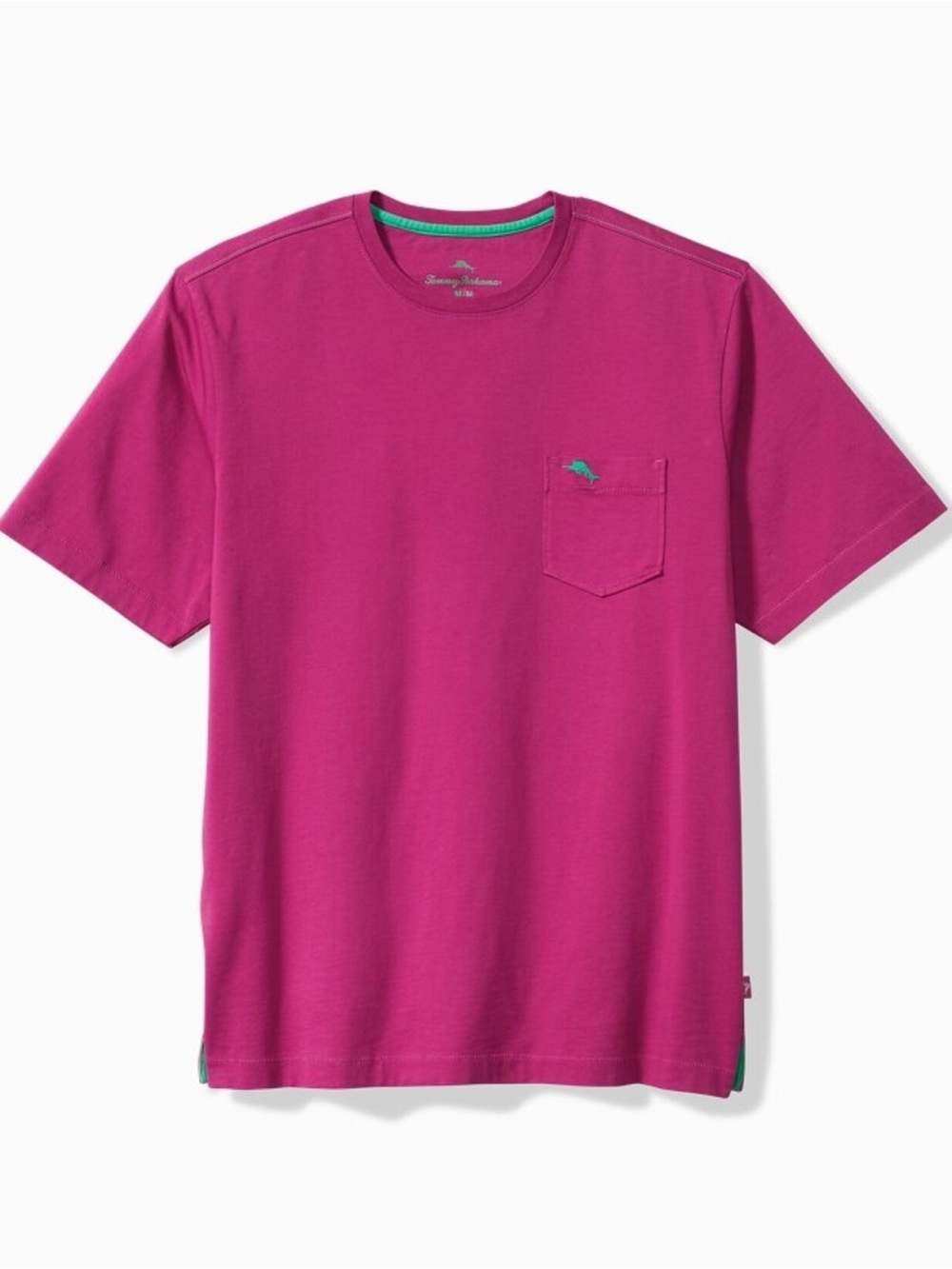 Tommy Bahama New Bali Skyline Pocket Tee 2XLT Pima Cotton Magenta